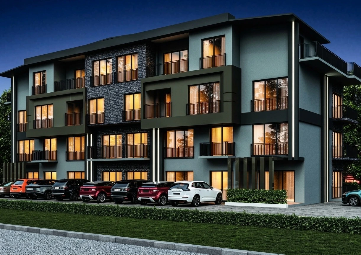 Classy Apartmanı bahçe görünümü